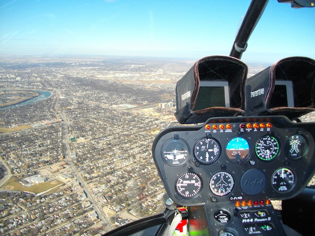 Controls in front of chopperweb icin